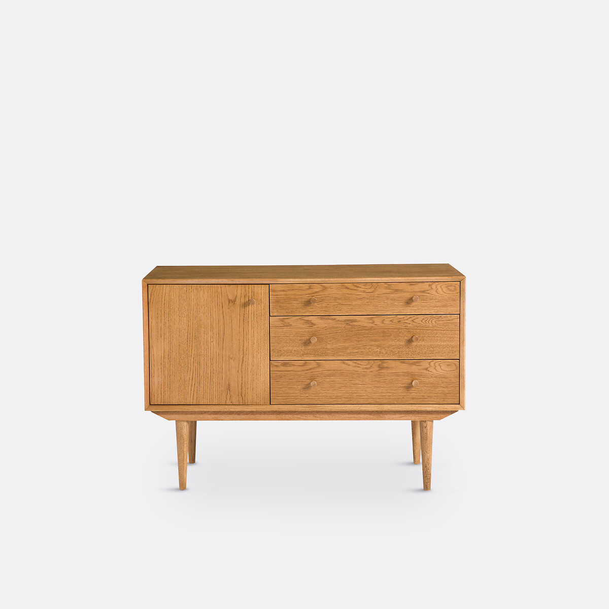 Buffet vintage, 1 porte, 3 tiroirs, Quilda chêne, LA REDOUTE INTERIEURS