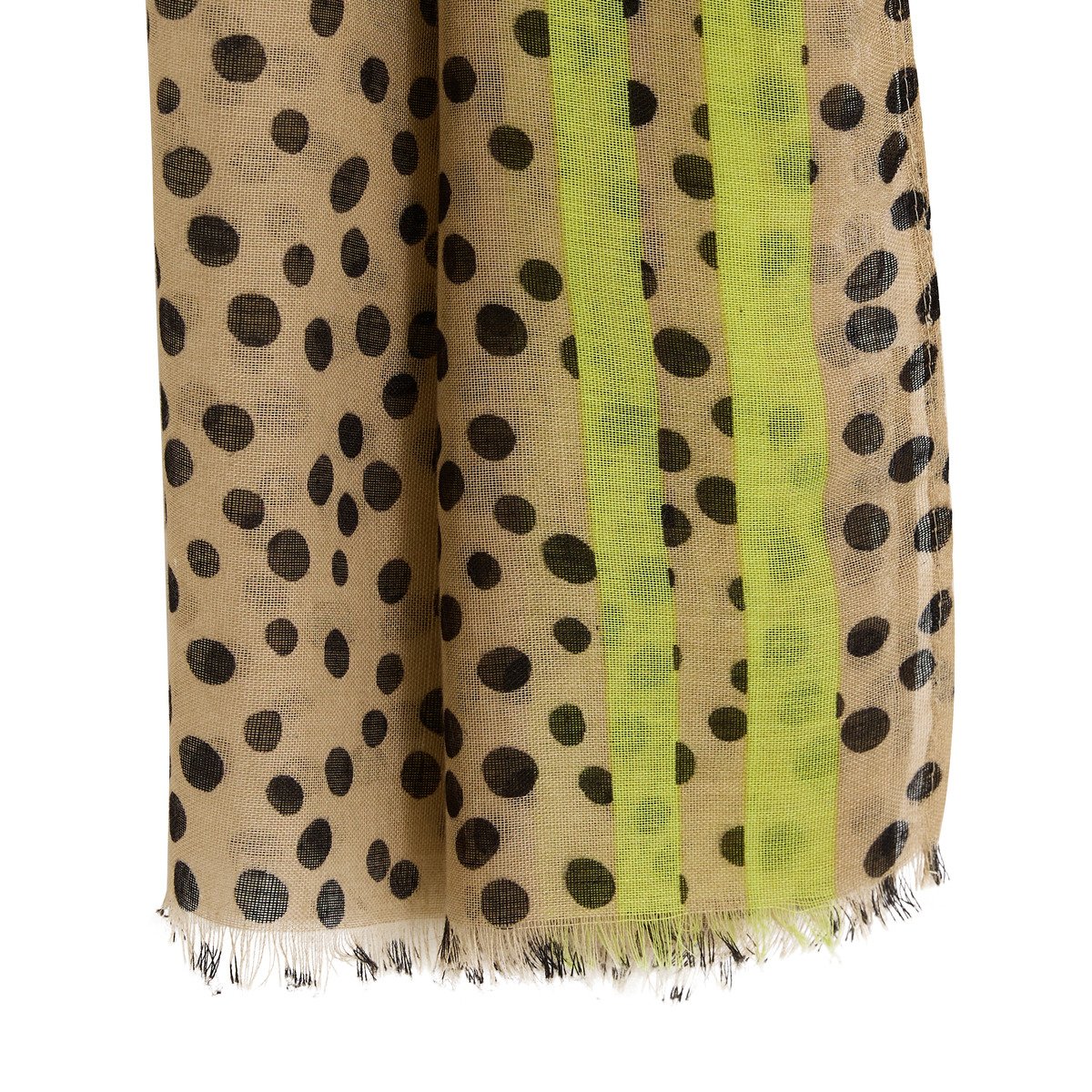 Etole longue à pois beige, GRAIN DE MALICE