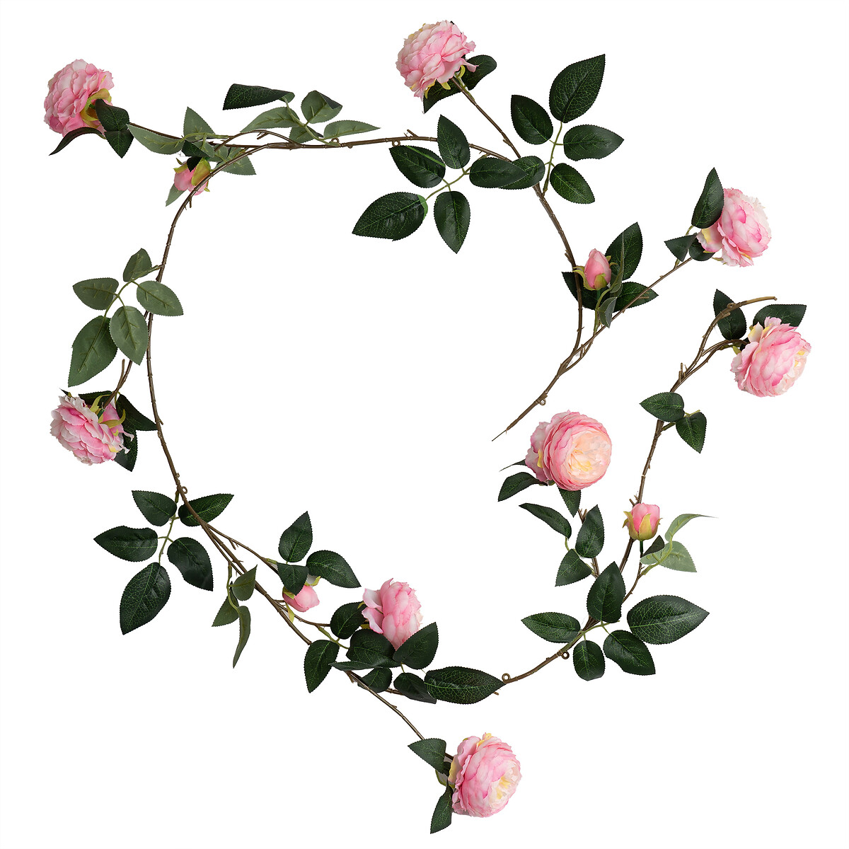 180cm Artificial Camellia Rose Garland pink, SO'HOME