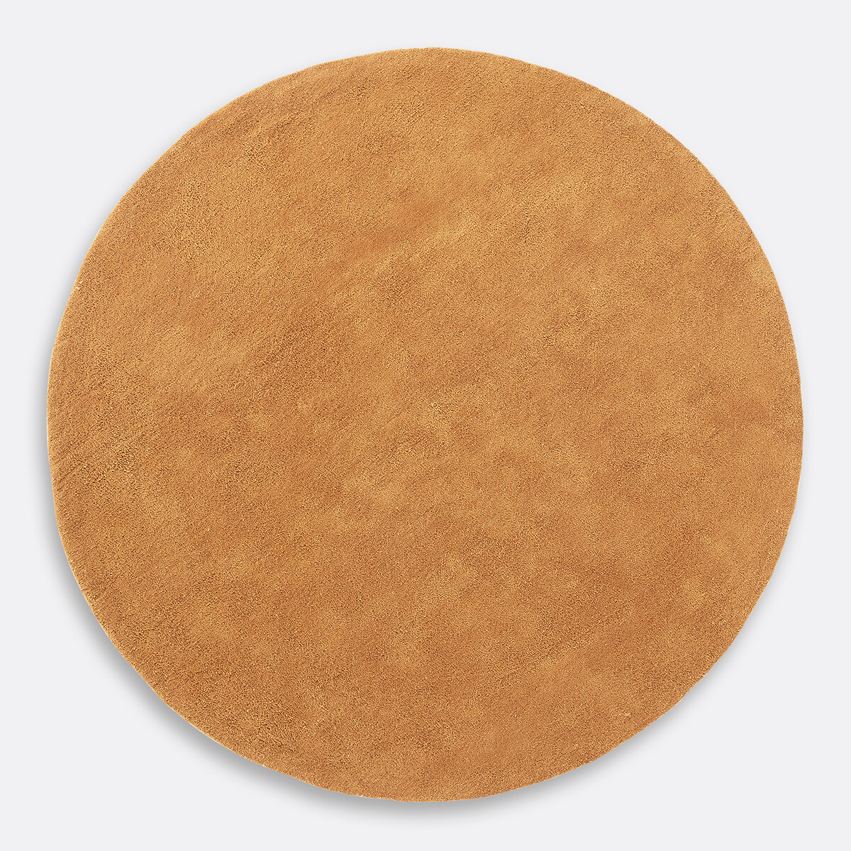 Tapis rond, coton tufté, Renzo, grand modèle caramel, LA REDOUTE INTERIEURS