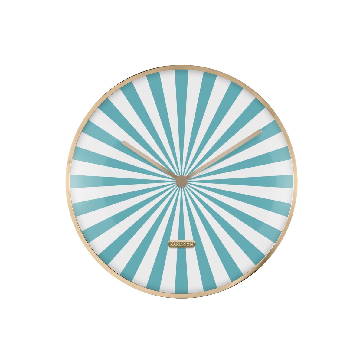 Horloge Murale Le fer CANDY SWIRL DOME turquoise, KARLSSON