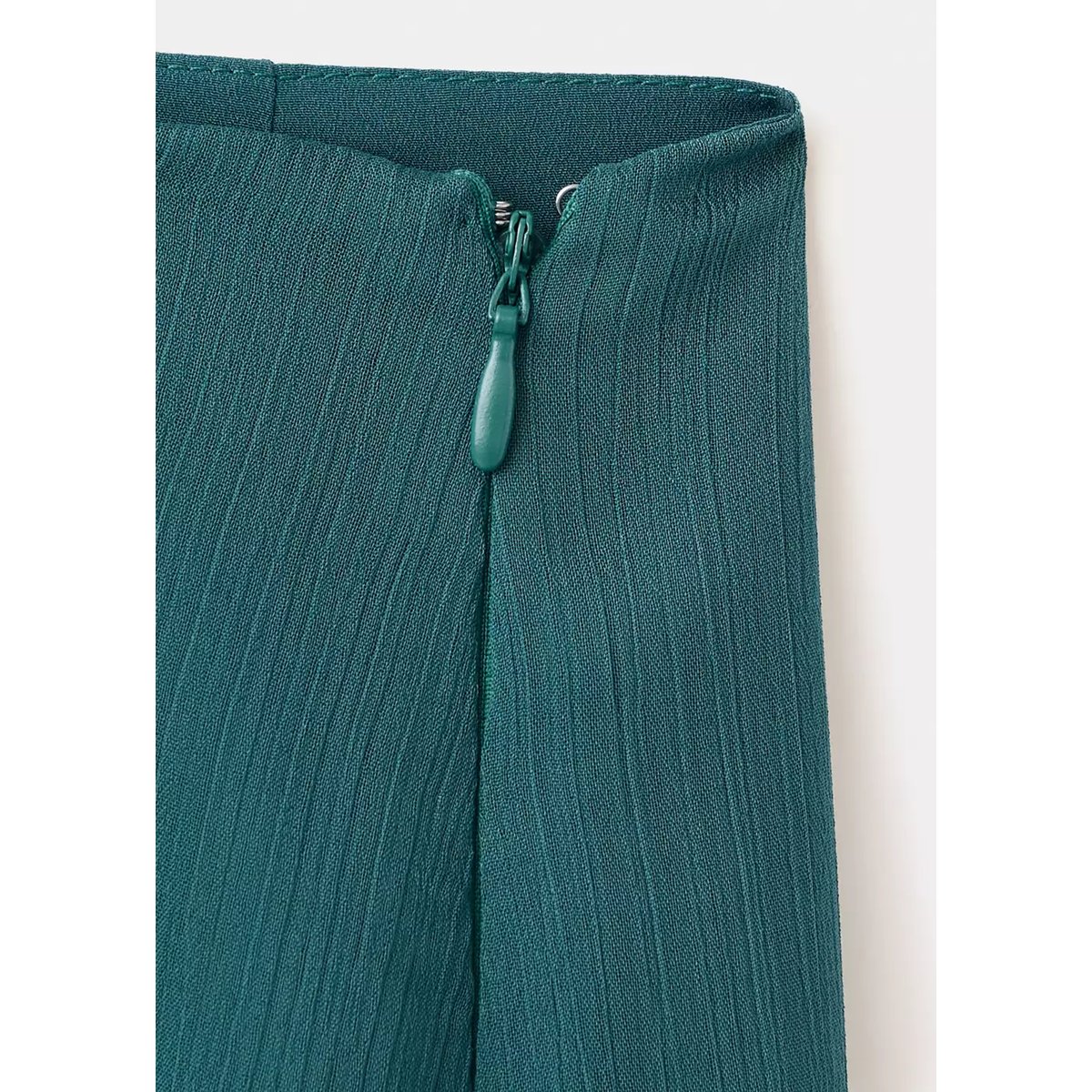 Jupe longue texturée bleu pétrole, MANGO TEEN