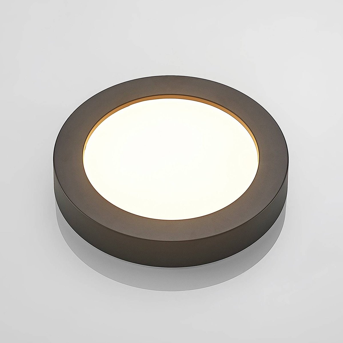 Plafonnier en aluminium moderneLED, Edwina noir, blanc, PRIOS