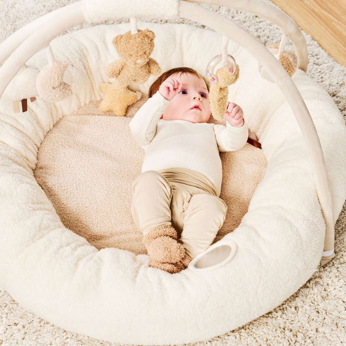 Tapis d'éveil avec arches ecru, beige, NATTOU