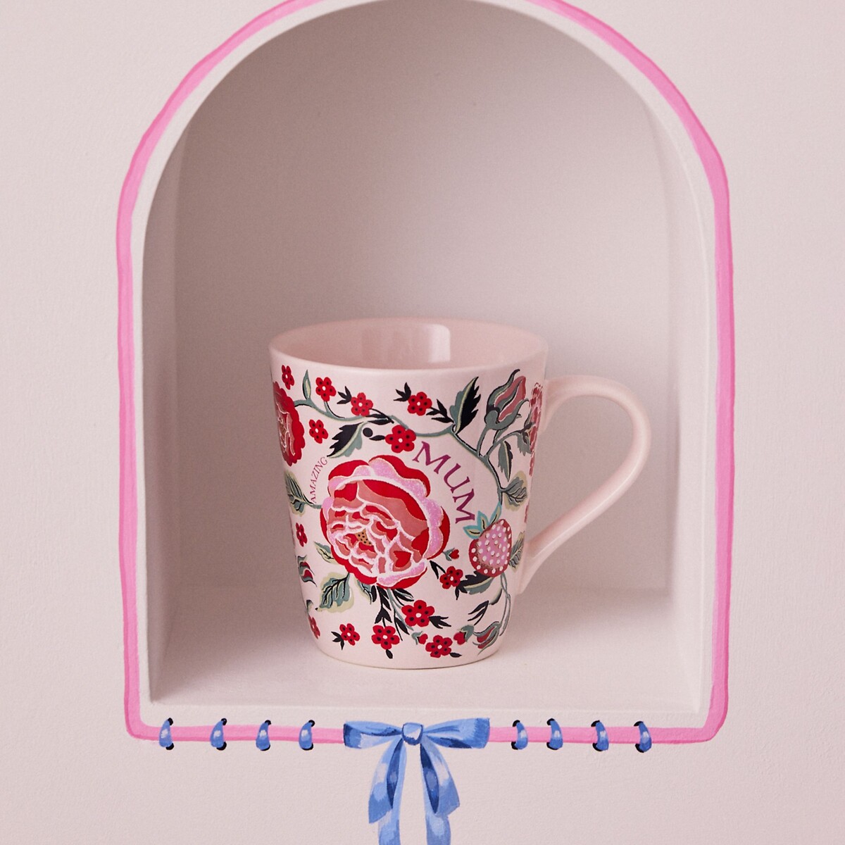 Strawberry Garden Red "Amazing Mum" Stanley Mug pink, CATH KIDSTON