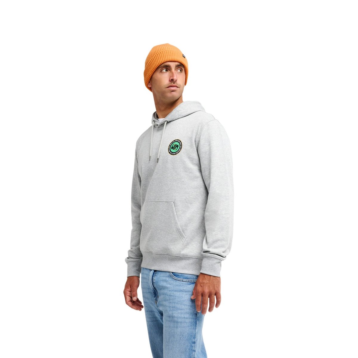 Sweat capuche DUALITY gris light grey heather, QUIKSILVER