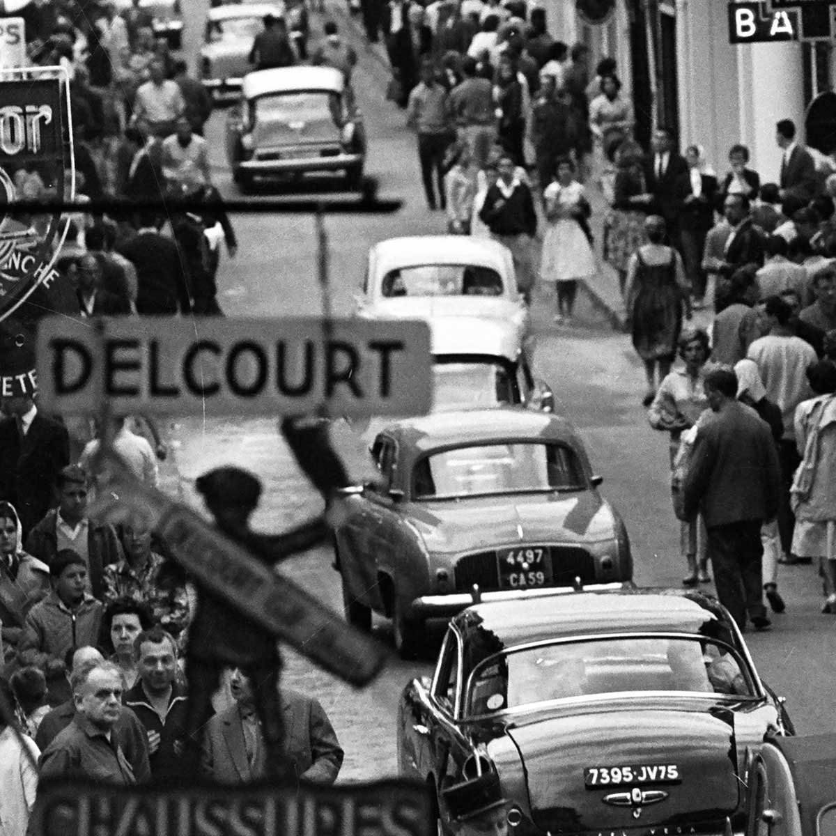 Tableau noir et blanc - Le Touquet en 1960 tableau alu dibond, HEXOA