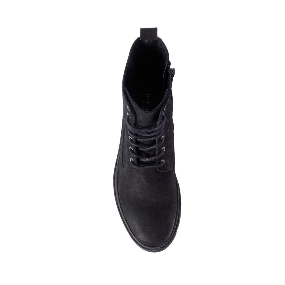 Boots lacet cuir nubuck marron marron, JULES & JENN
