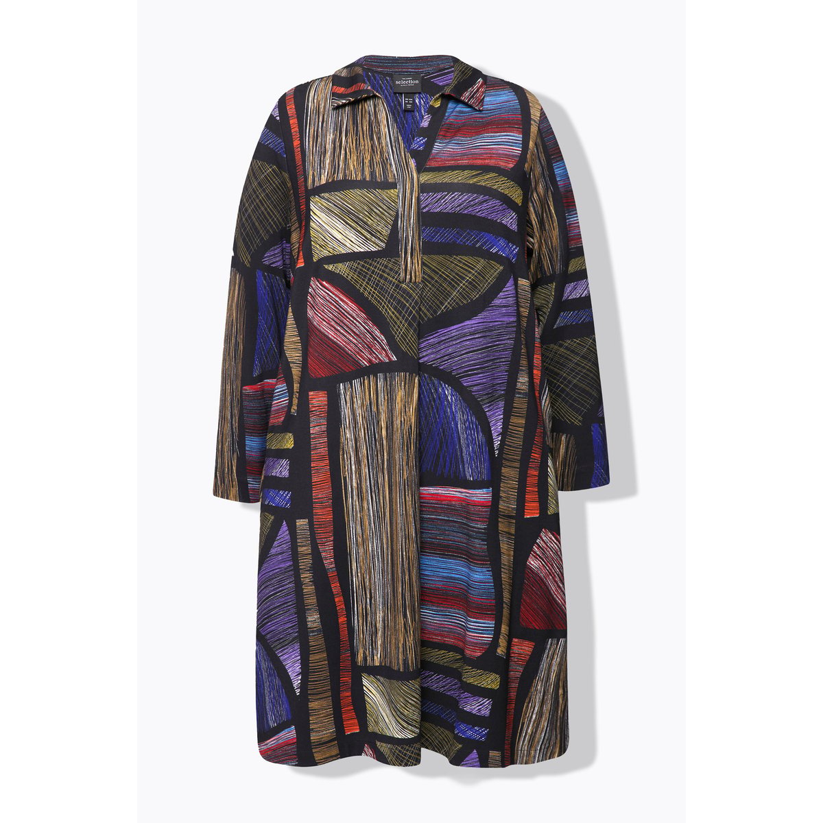 Robe en tissu Punto di Roma noir, ULLA POPKEN
