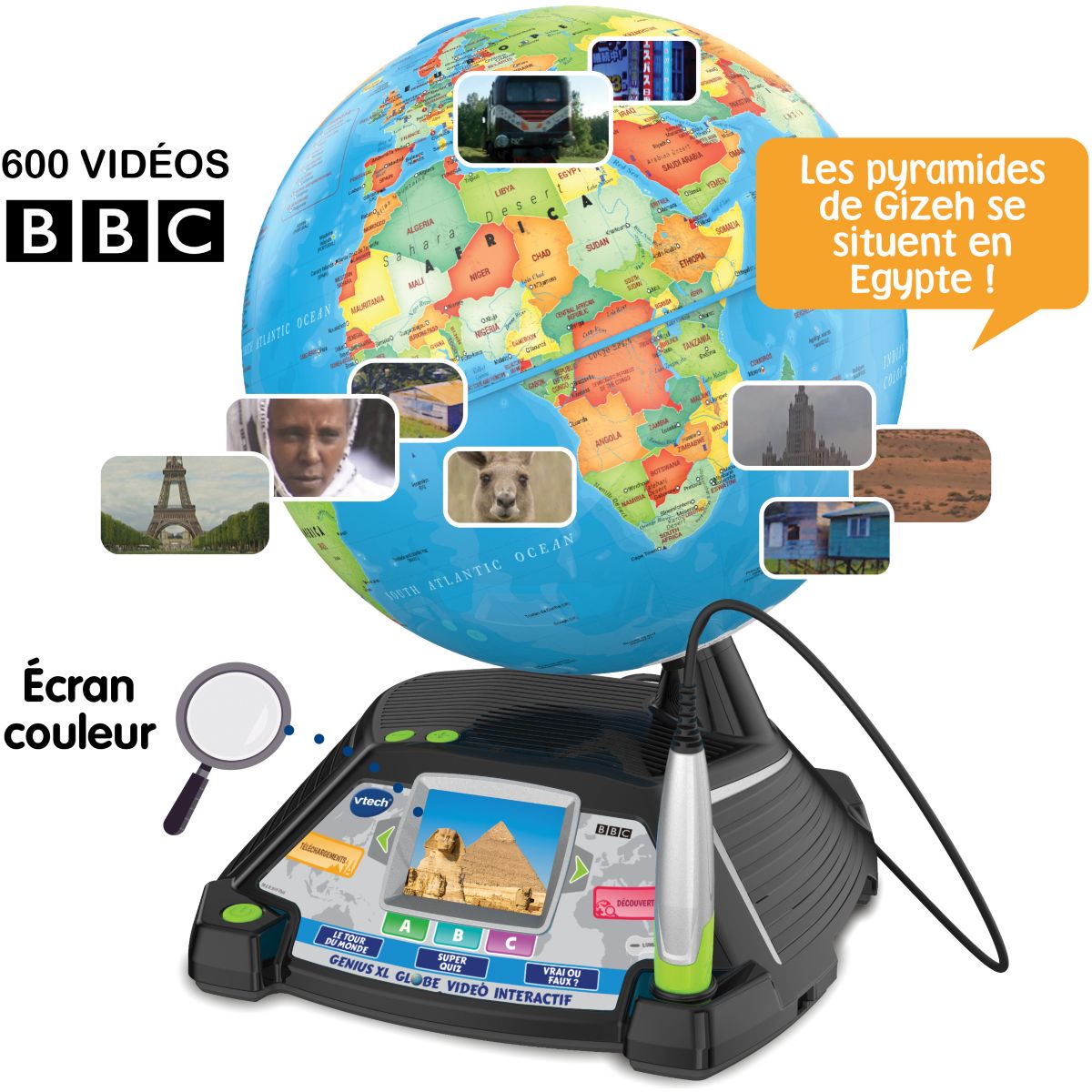 Genius XL globe vidéo intéractif 605405 multicolore, VTECH