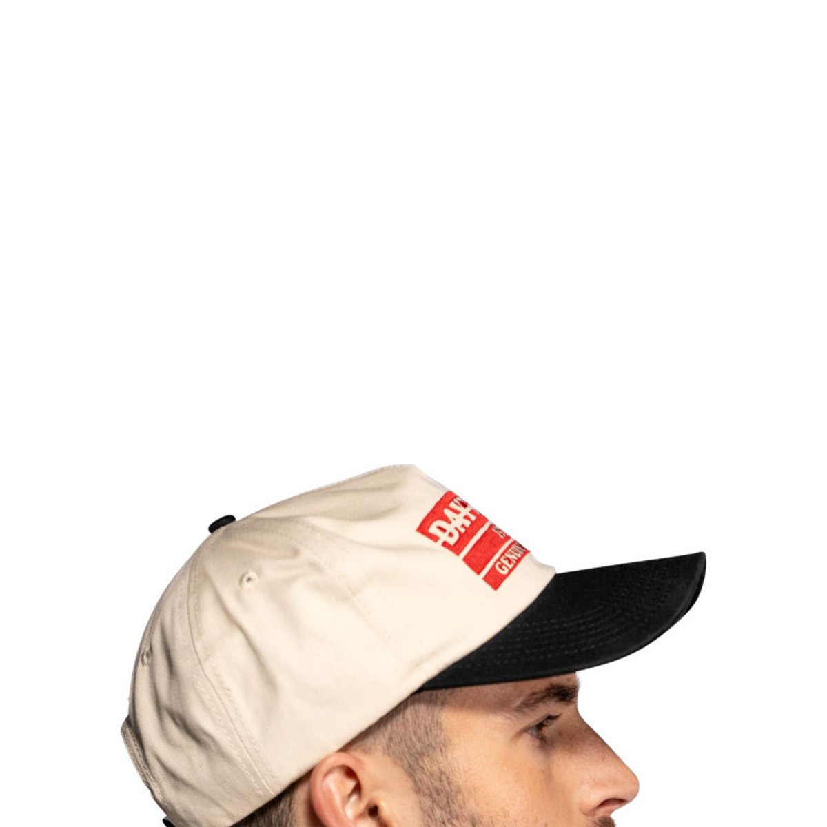 Casquette Glendive en coton écrue pourvue de broderies à l'avant beige, DAYTONA