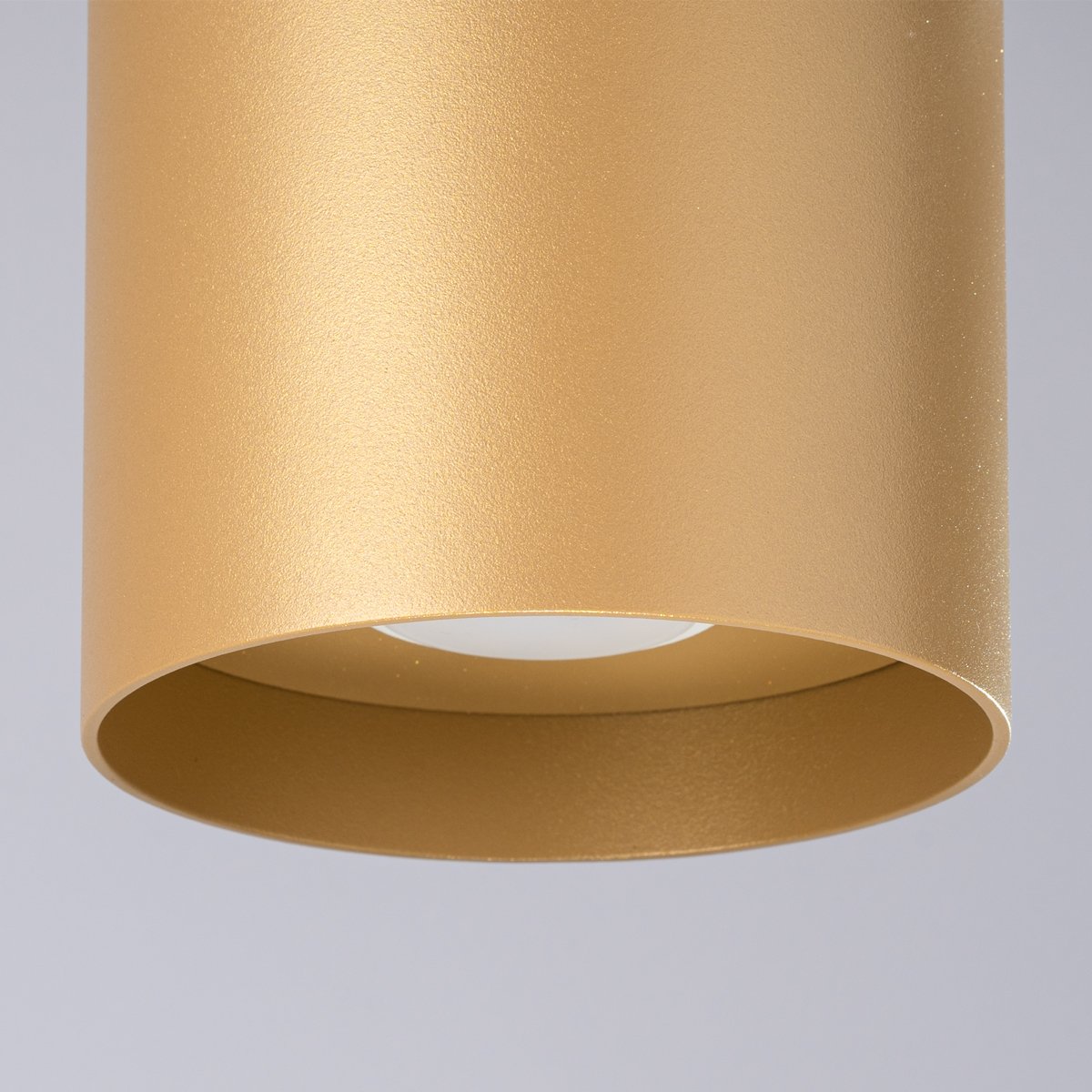 Plafonnier Aluminium Doré GU10 1 Mika jaune, EDEN