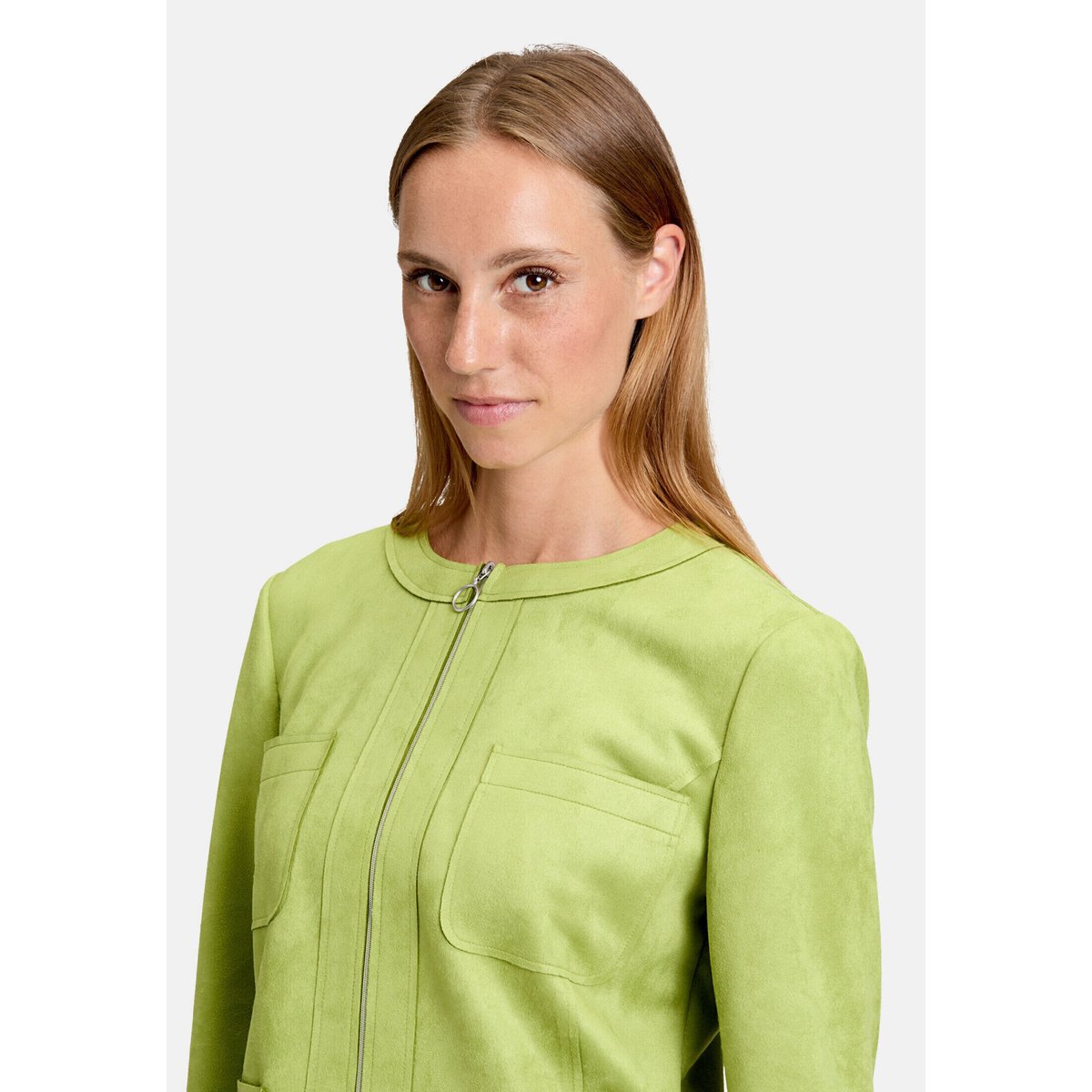 Veste blazer à fermeture zippée fresh moss, BETTY BARCLAY