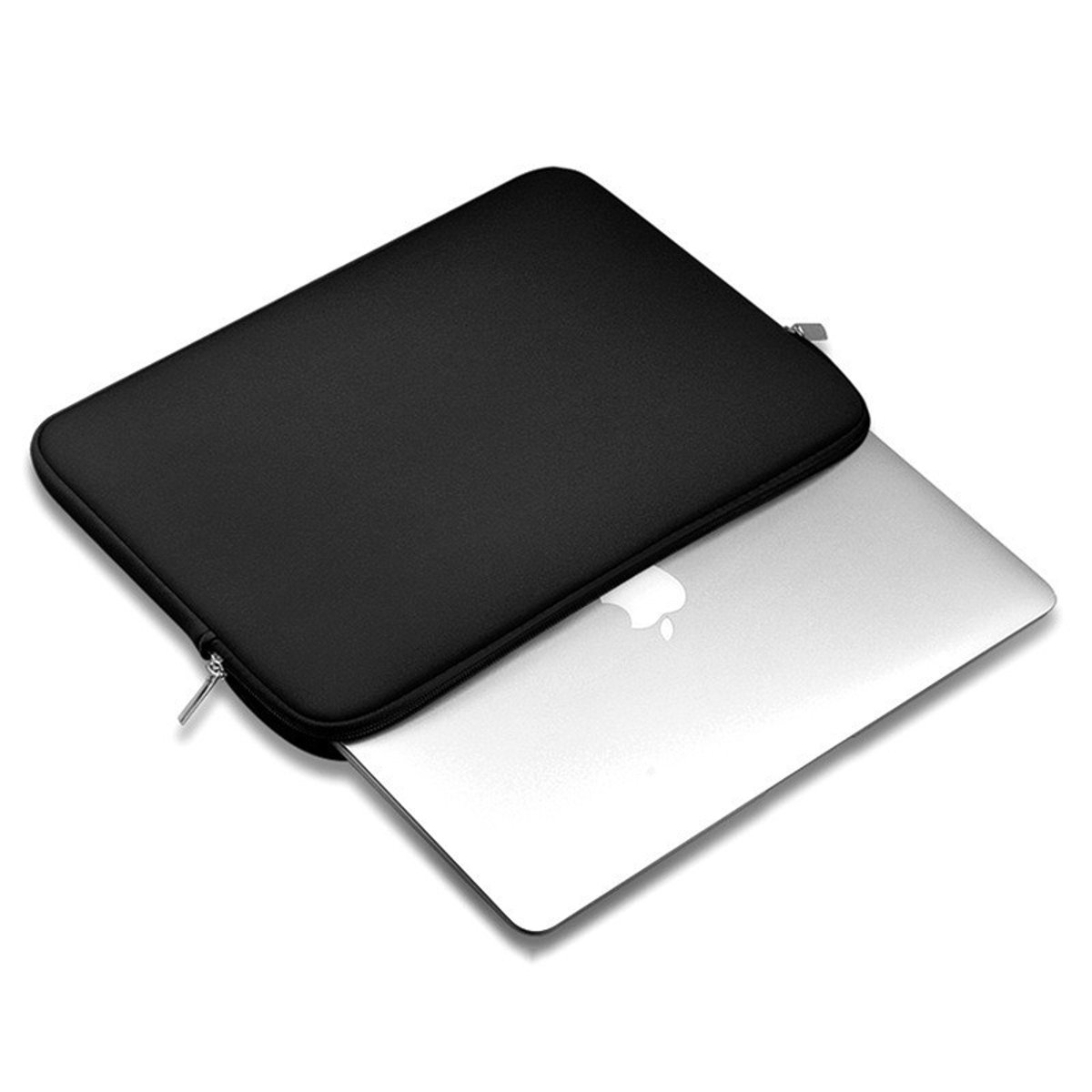 Coque housse de protection zippé Macbook Air 13.3" / Macbook Pro 13.3" noir, EVETANE
