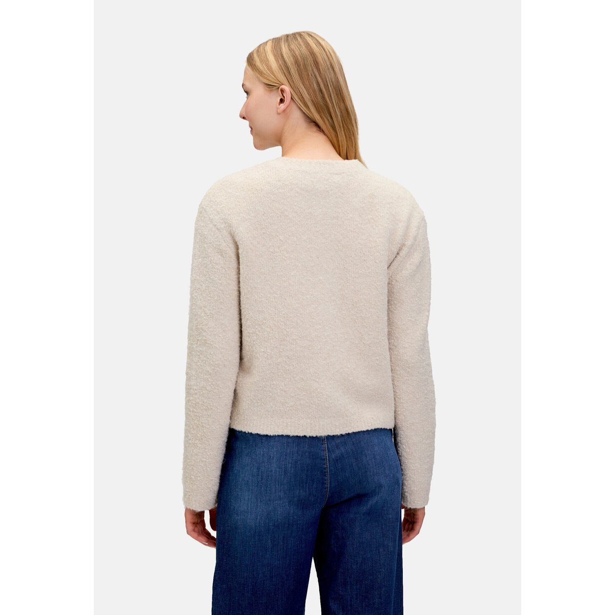 Cardigan en maille à patte de boutonnage pumice stone, CARTOON