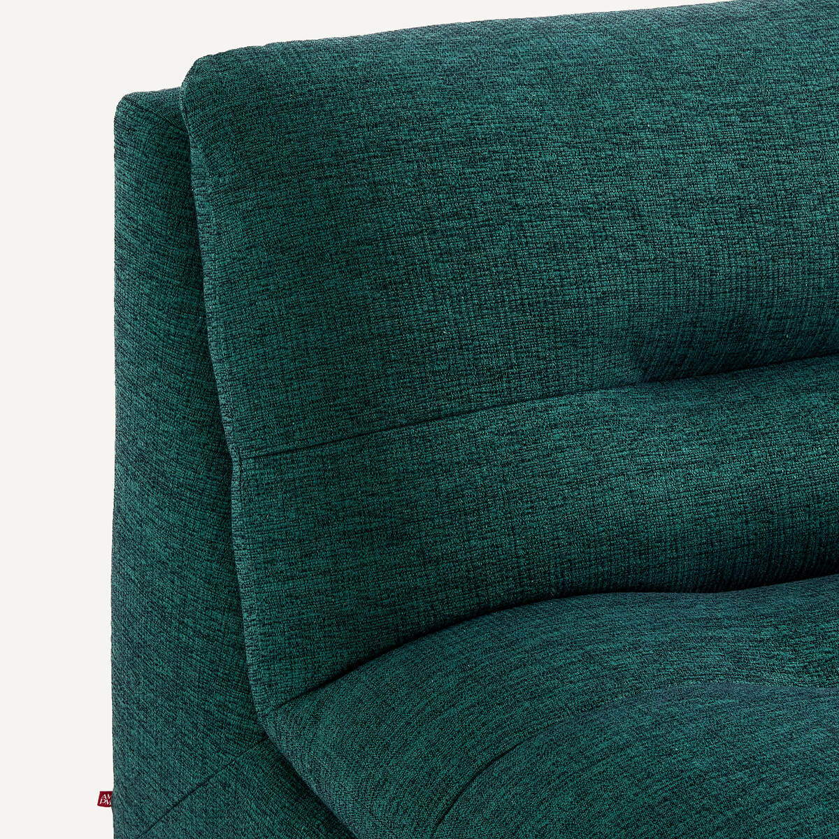 Chauffeuse, modulable, en toile jaspée, GIULIANO vert de minuit, AM.PM