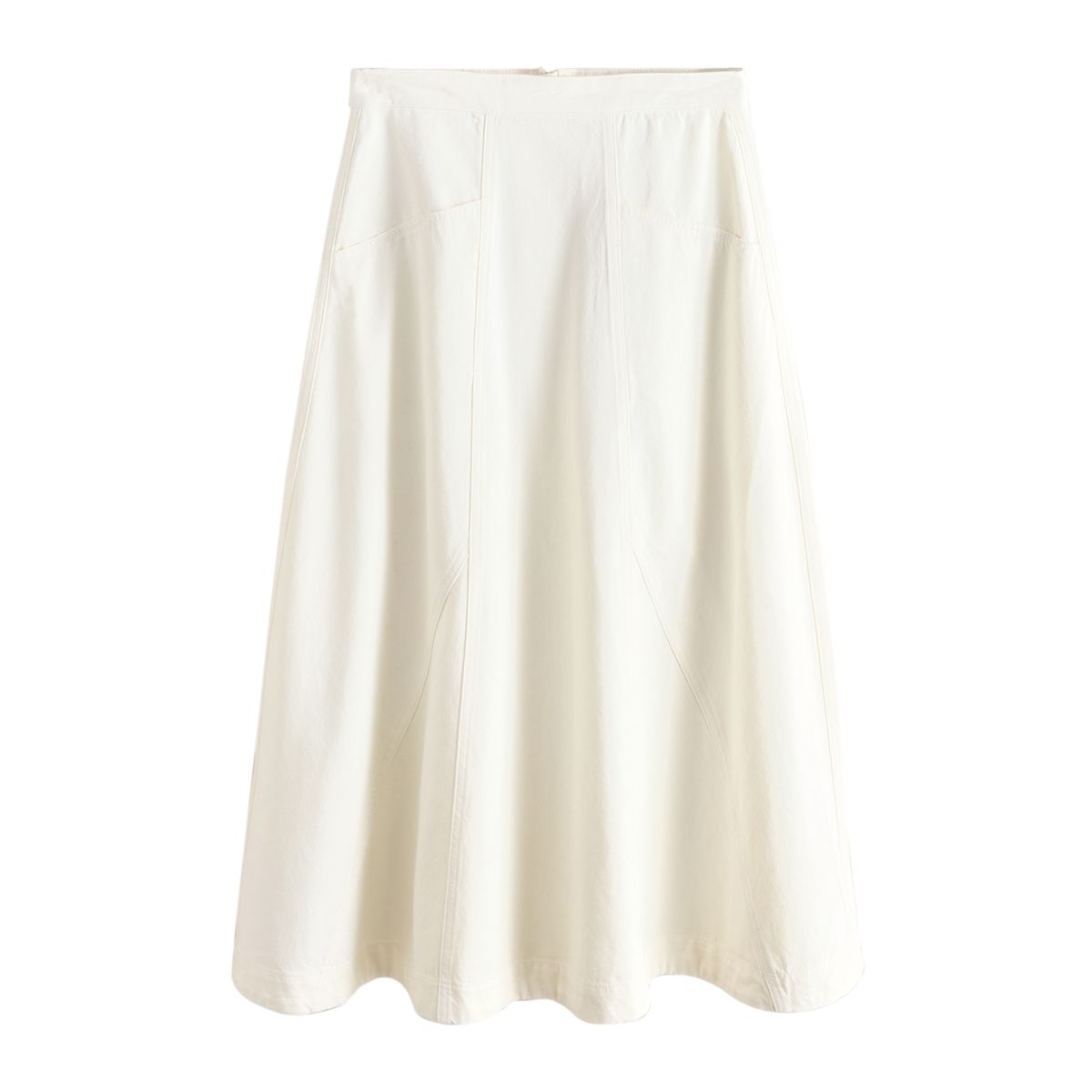 Jupe longue en jean blanc, NEXT