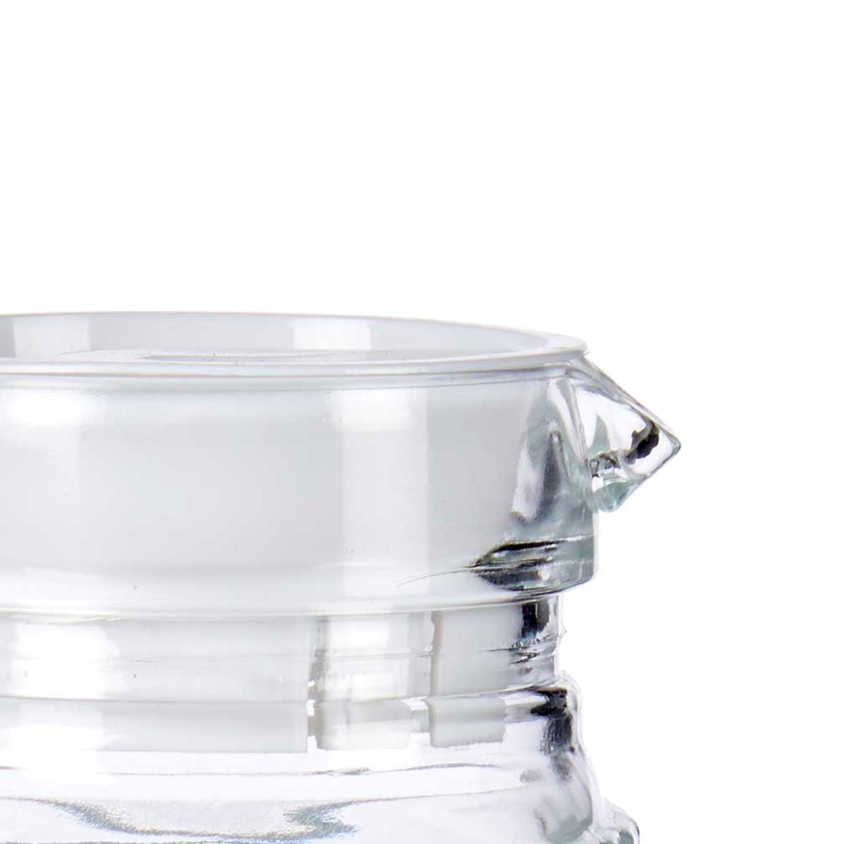 Carafe à Jus de fruits ou eau en verre et bouchon plastique 1L transparent, WADIGA