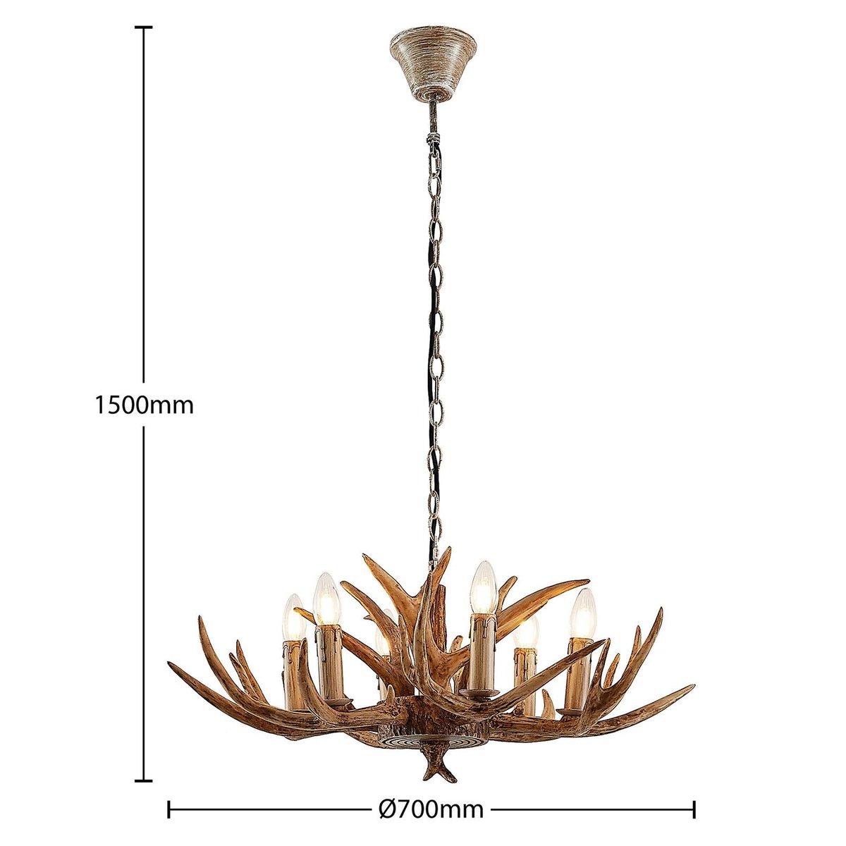 Suspension traditionnelle, Tejask marron, LINDBY