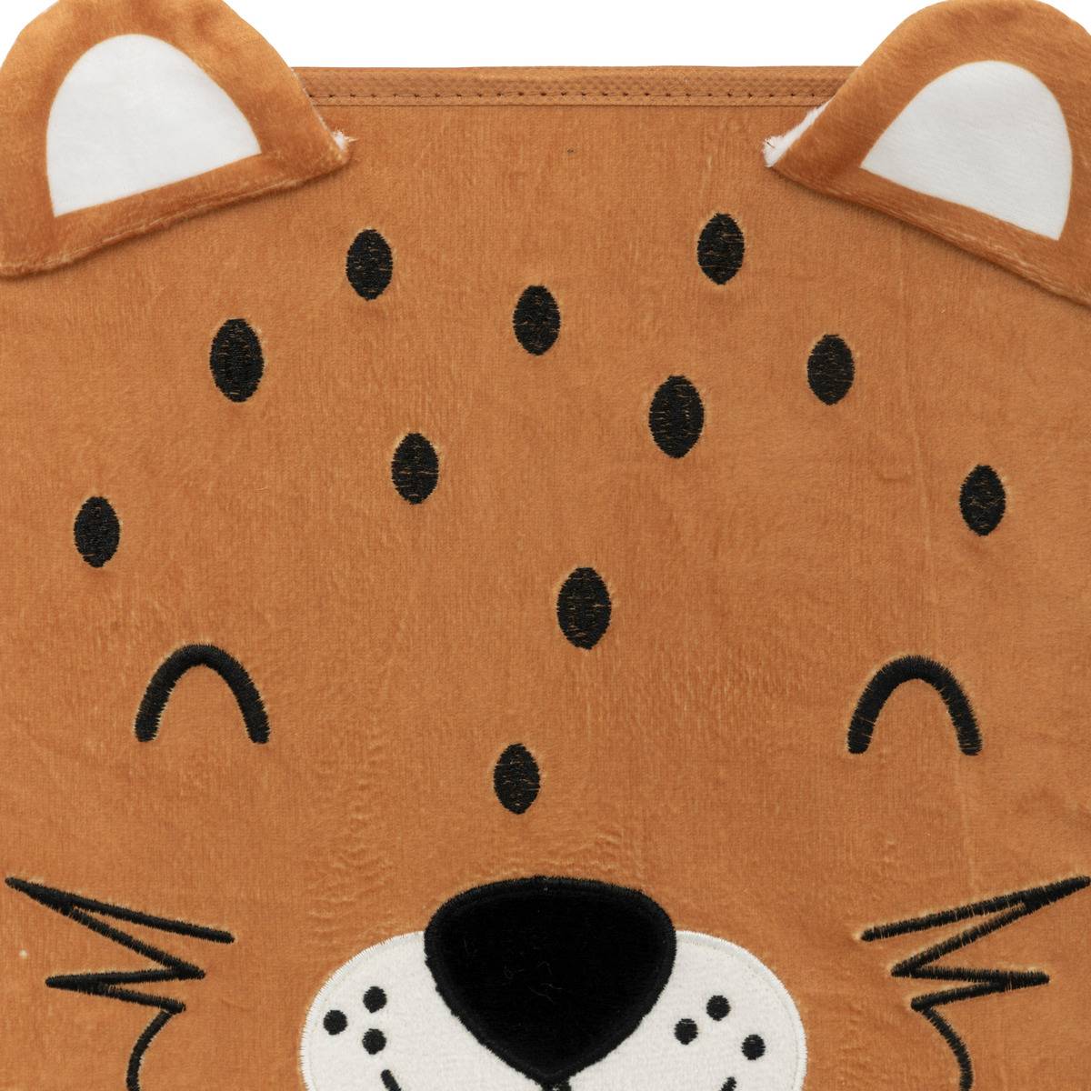 Boîte de rangement pliable en tissu à motif ludique JOEY jaune, ATMOSPHERA FOR KIDS