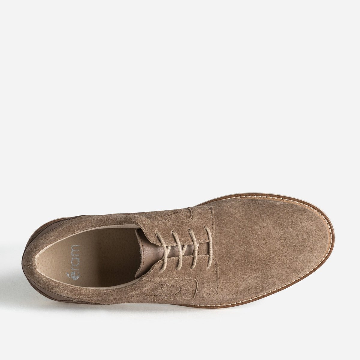 Derby en cuir FILIPE taupe, ERAM