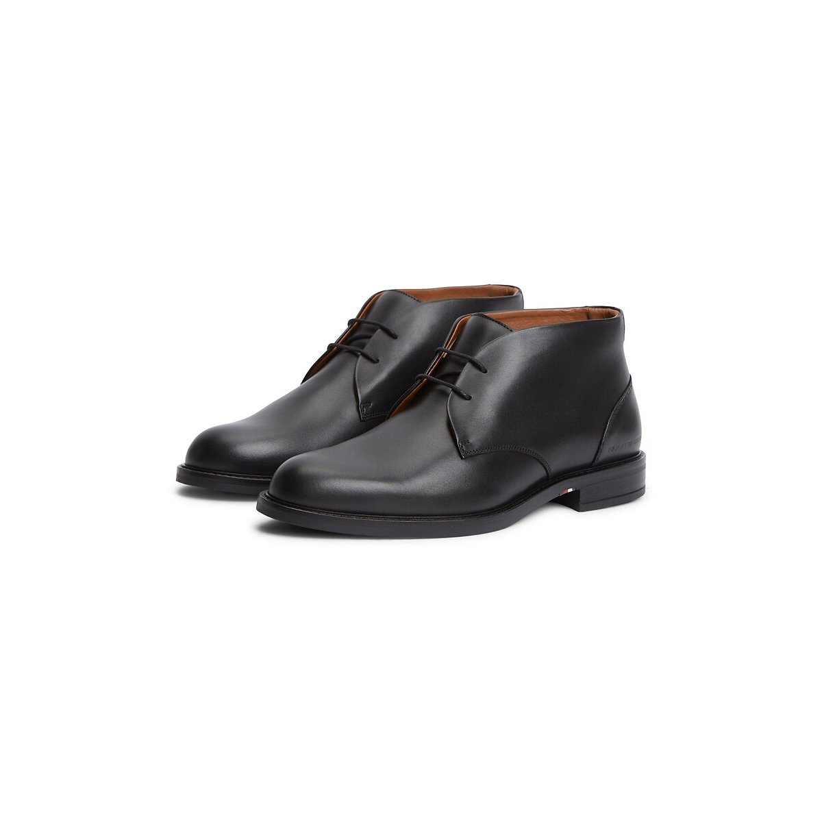 Derbies de cano subido, em pele preto , TOMMY HILFIGER