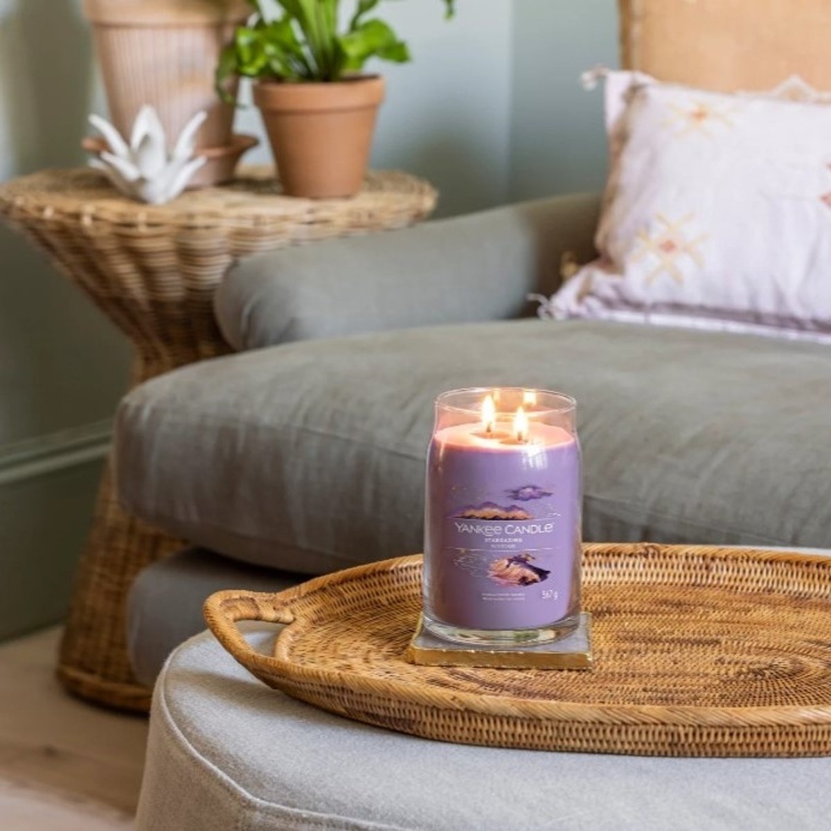 Bougie signature Nuit étoilée grand modèle - NUIT ÉTOILÉE violet, YANKEE CANDLE