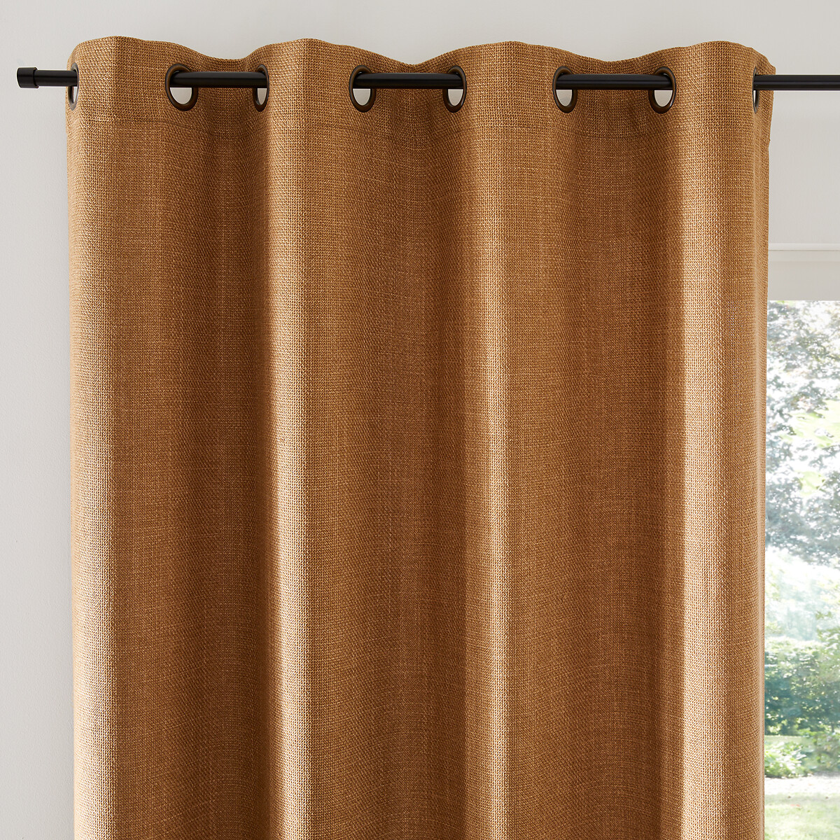 Rideau effet natté oeillet, Montego bronze, LA REDOUTE INTERIEURS