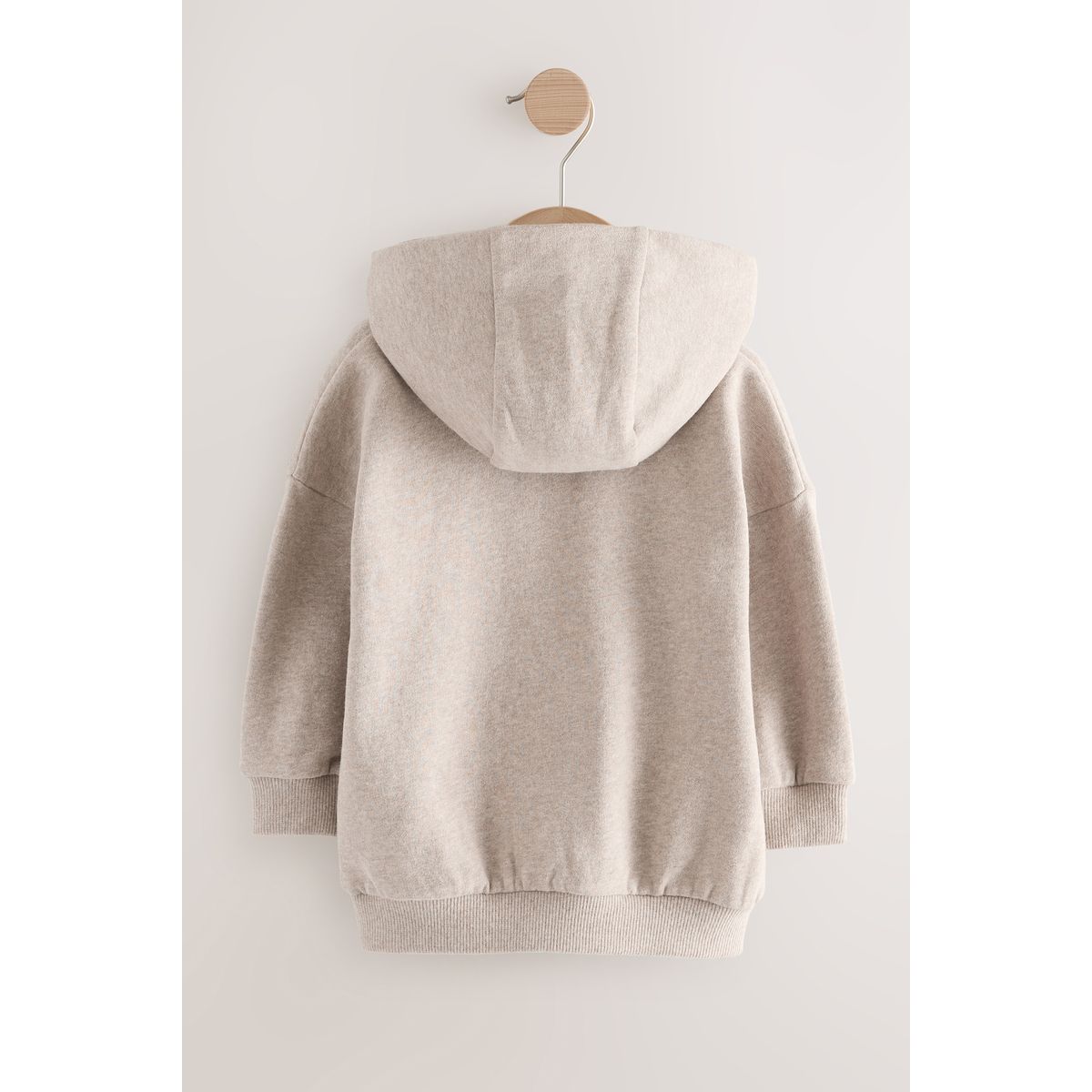 Sweat à capuche doux avoine marl, NEXT