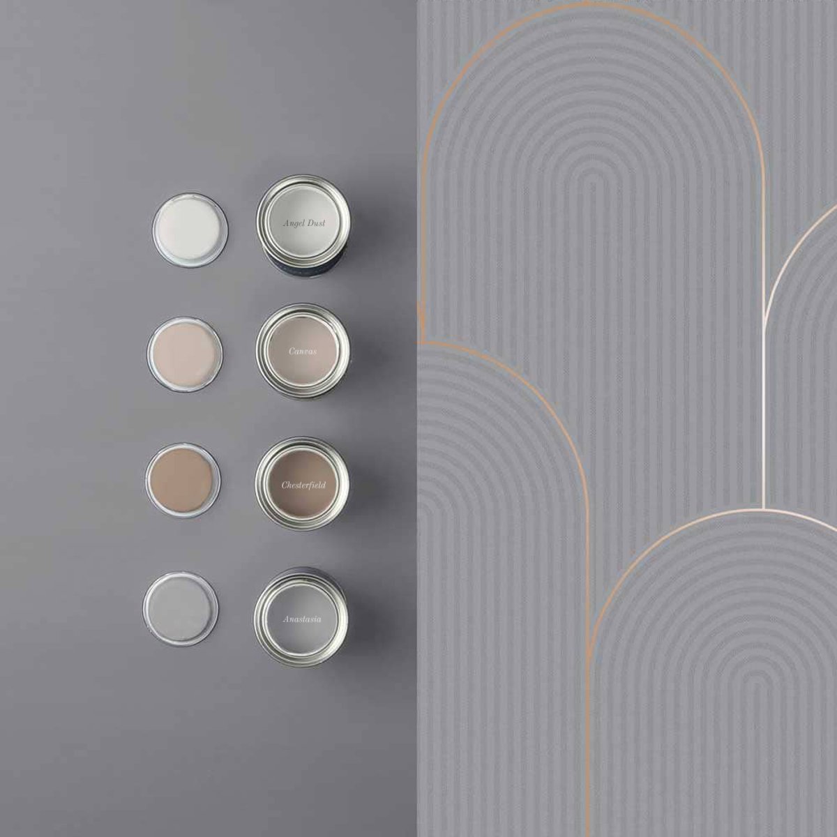 Papier peint Lancet gris, GRAHAM ET BROWN