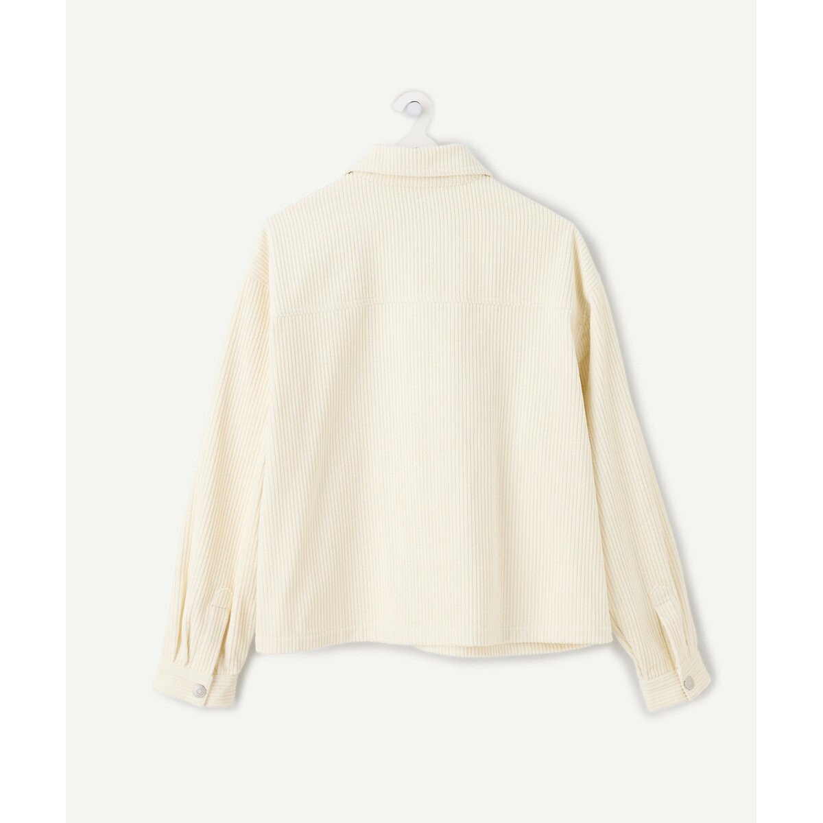 Chemise en velours côtelé ecru, TAPE A L'OEIL