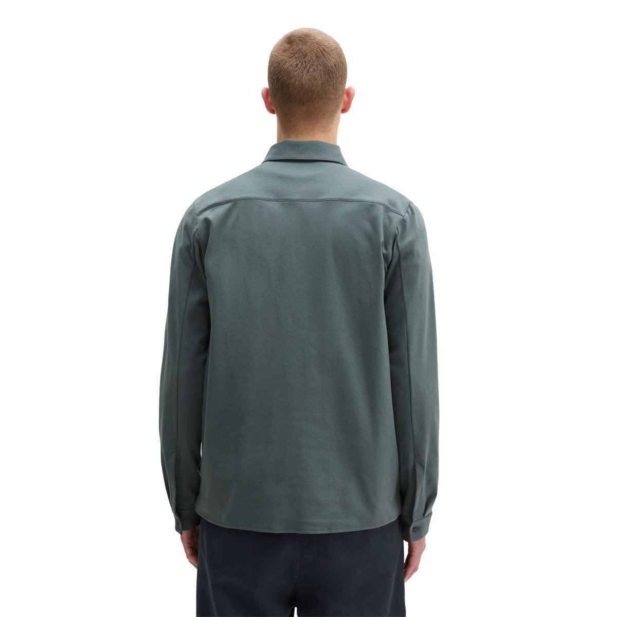 Chemise en jersey DfC regular en coton bio doux gris foncé, MARC O'POLO