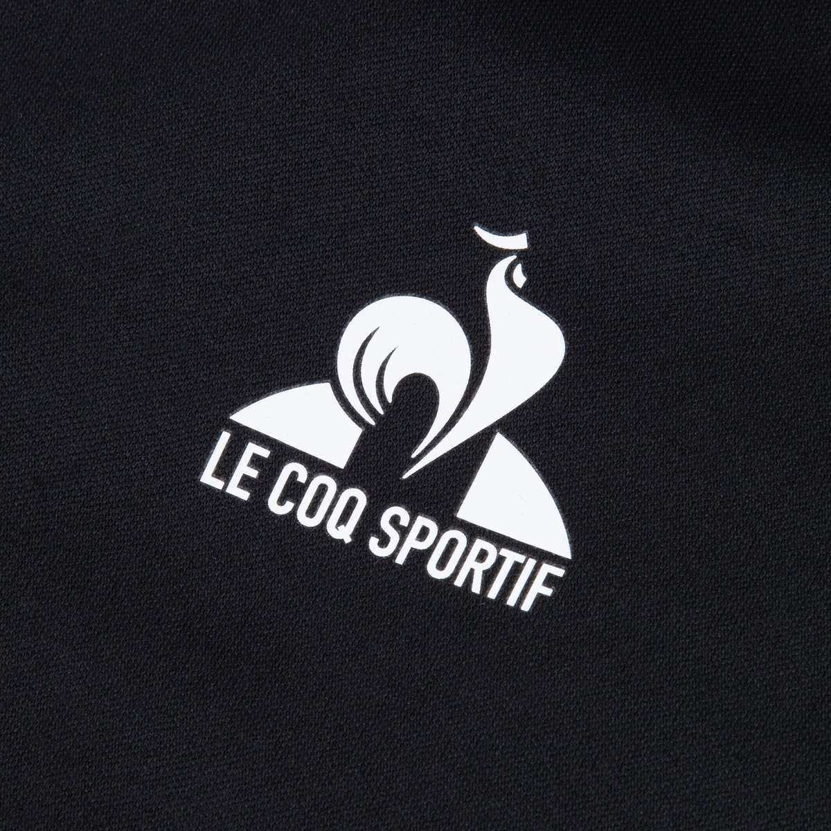 Sweat zippé à capuche noir, LE COQ SPORTIF