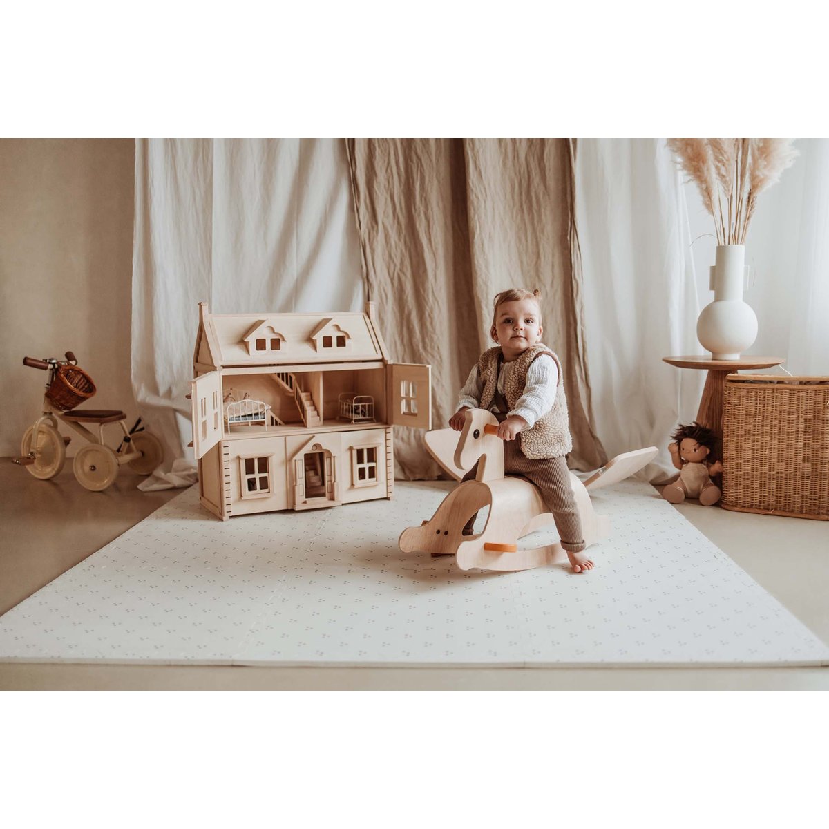 play&go - tapis puzzel, boîte de rangement & mini maison - numbers multicolor, PLAY ET GO