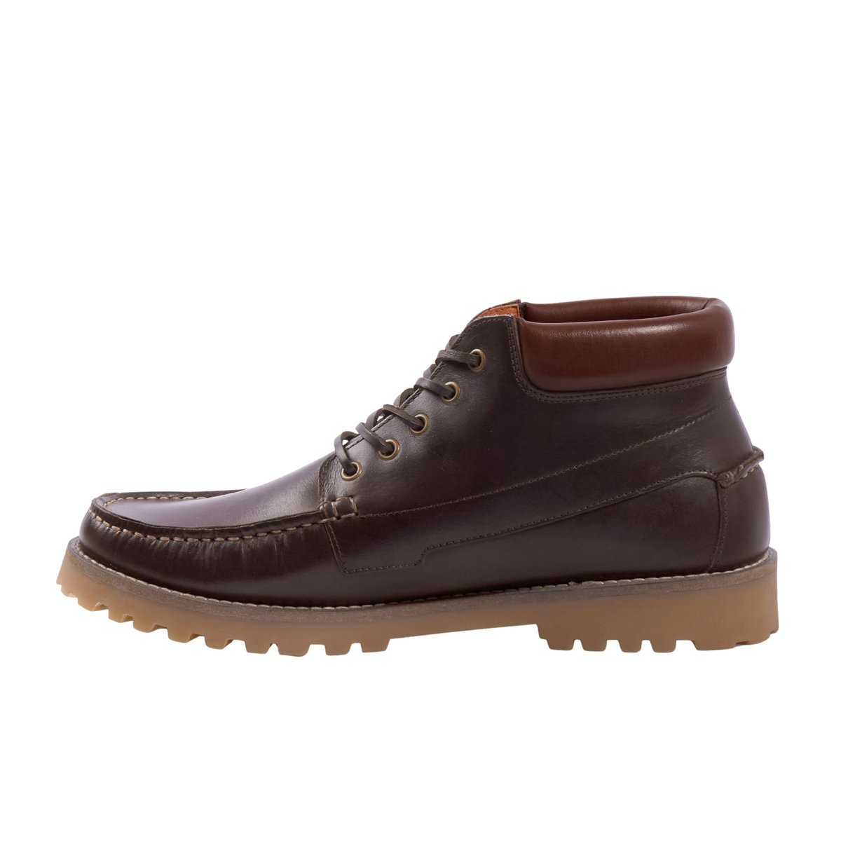 Boots bateau crampons Tom cuir marron, JULES & JENN