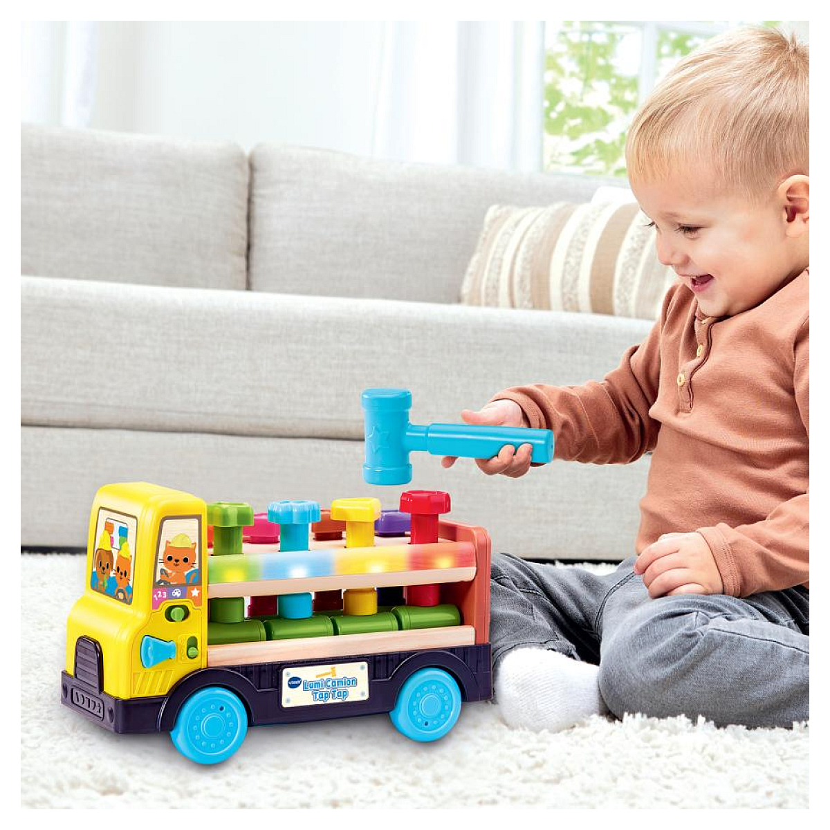 Lumi camion tap tap (jouet avec partie bois certifie fsc) couleur unique, VTECH