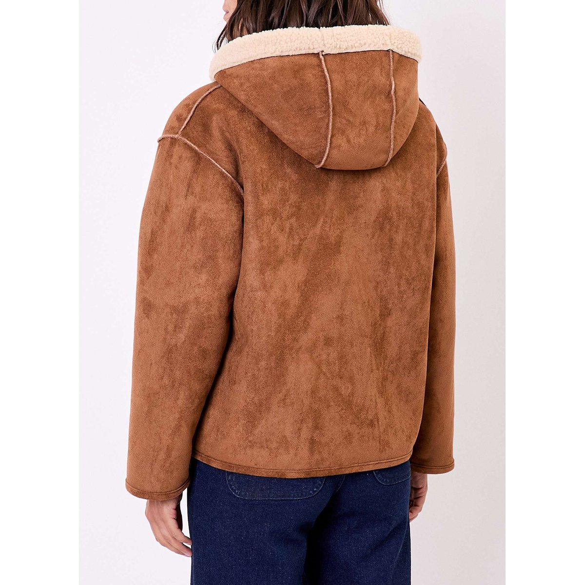 Manteau suède réversible SADAR camel sadar, LA FIANCÉE