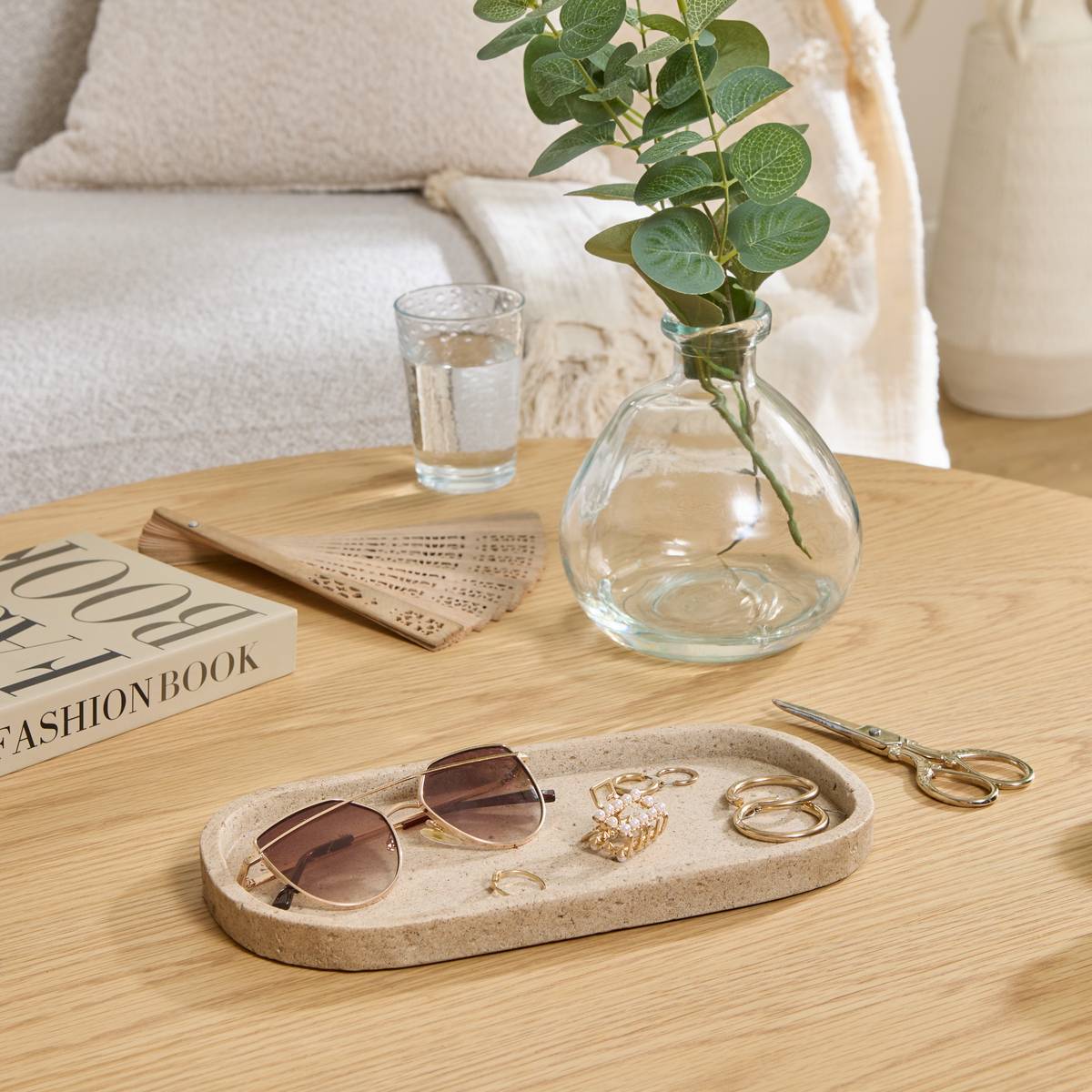 Vide-poche L27xP14xH2 cm ANAYA beige, ATMOSPHERA