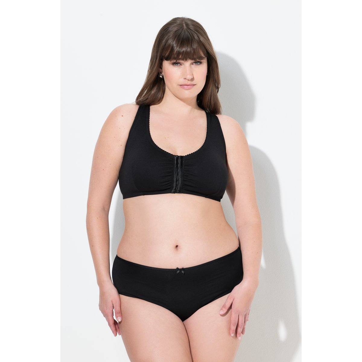 Brassière avec fermeture sur le devant noir, ULLA POPKEN
