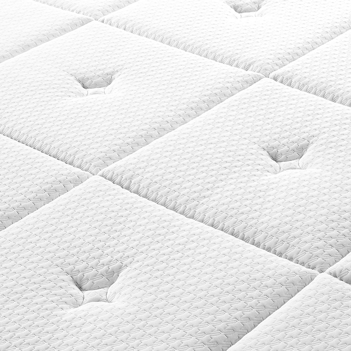 Surmatelas en mousse à mémoire de forme SERENITE blanc, HABITAT