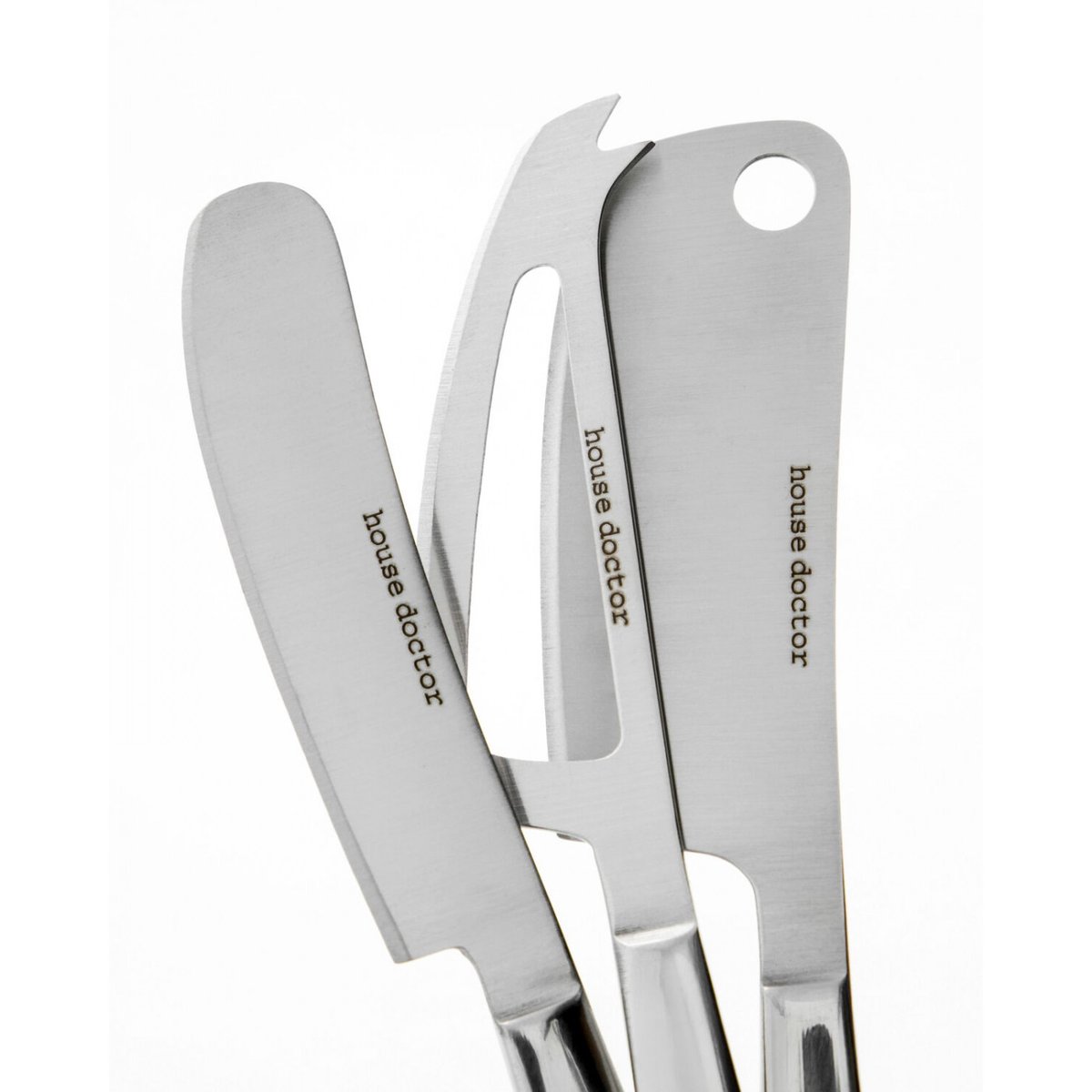 Couteaux à fromage Cheese lot de 3 argent, HOUSE DOCTOR
