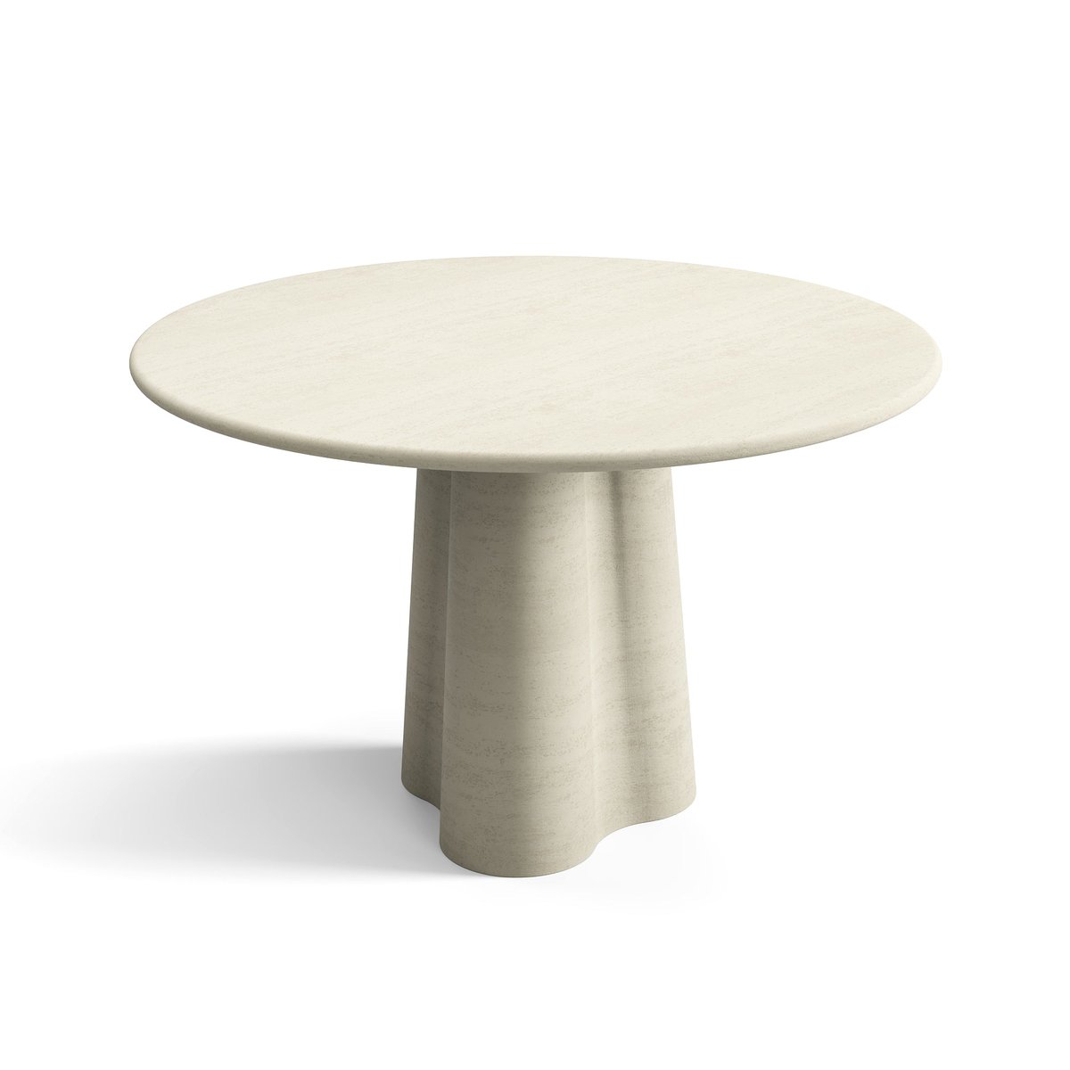 Table à manger micro ciment en micro ciment IRIS crème, SIA HOME