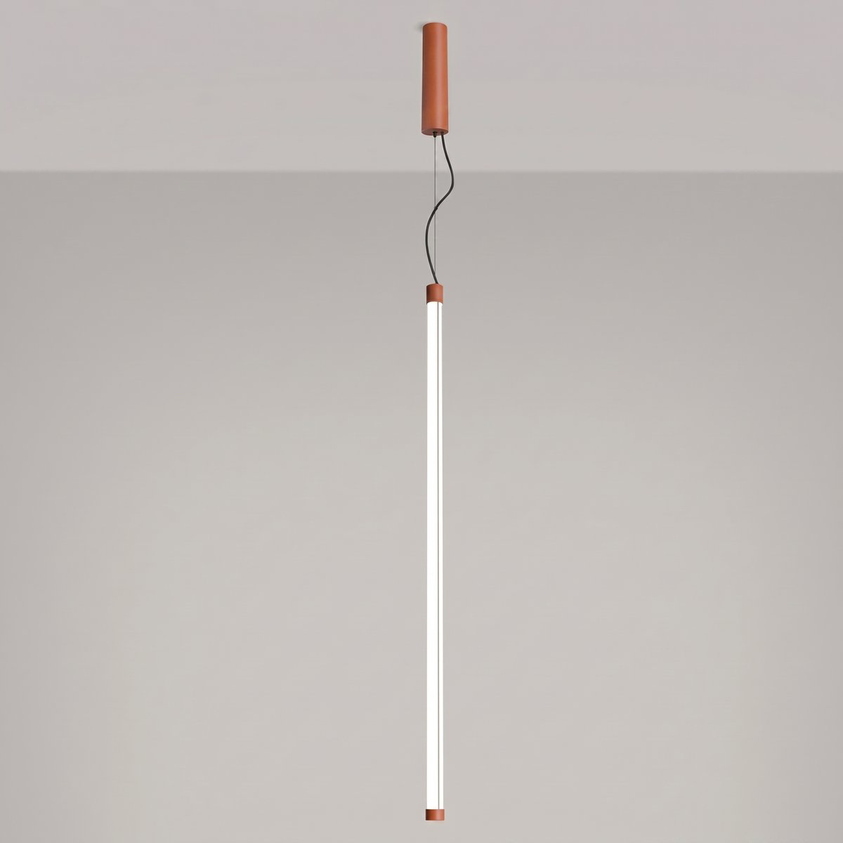Suspension Acier Ocre Rouge LED 1 Trang ocre rouge, EDEN