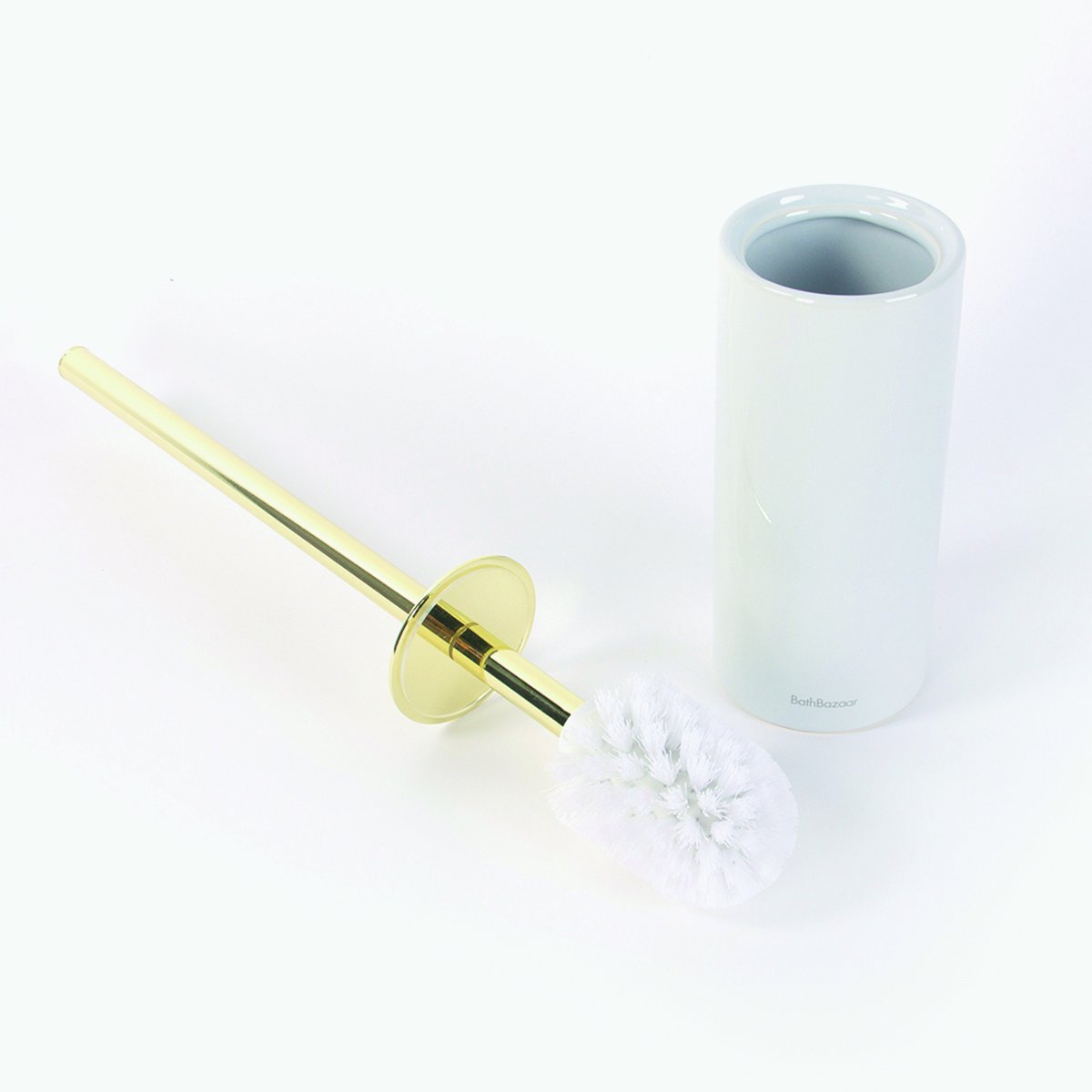 Brosse wc en porcelaine blanc,, BATH BAZAAR