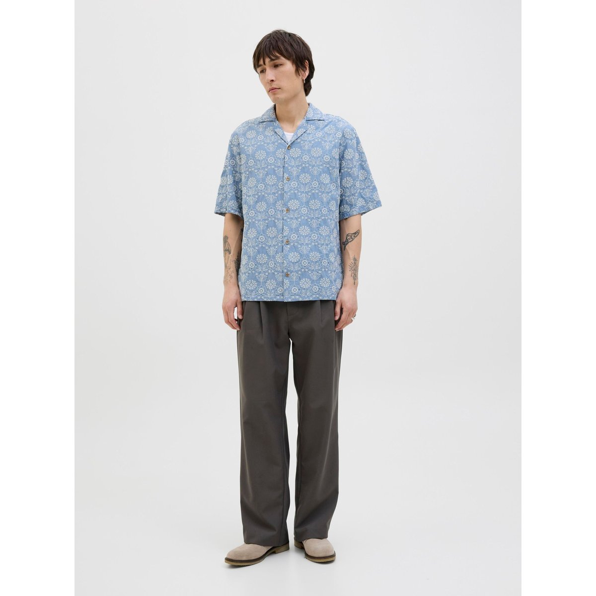 Chemise De Vacances bleue - quiet harbor 1, JACK & JONES