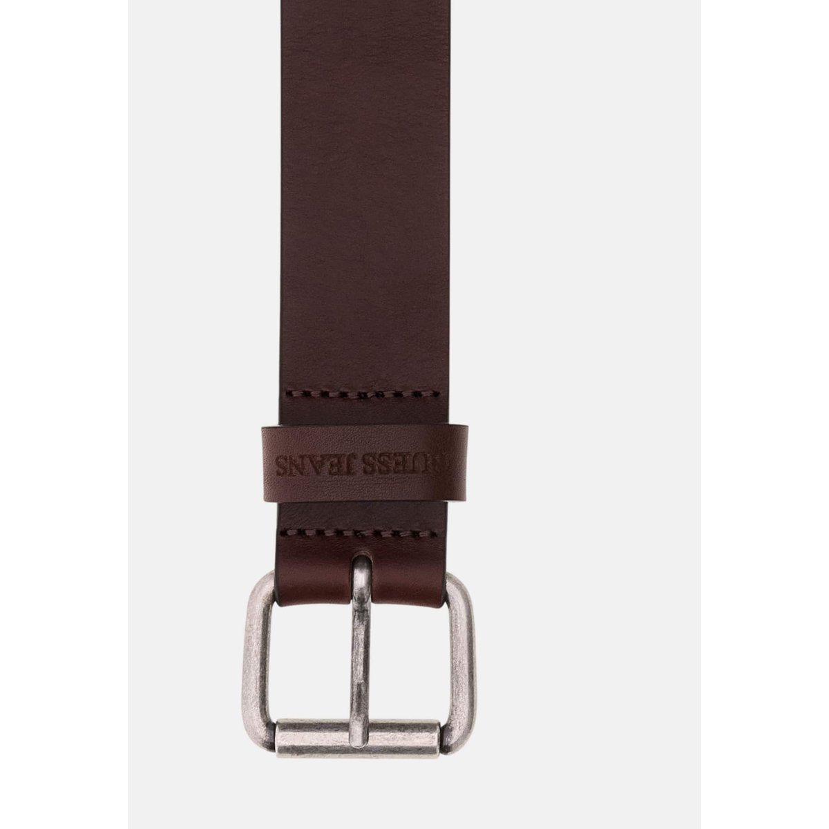 Ceinture En Cuir Martelé marron, GUESS JEANS