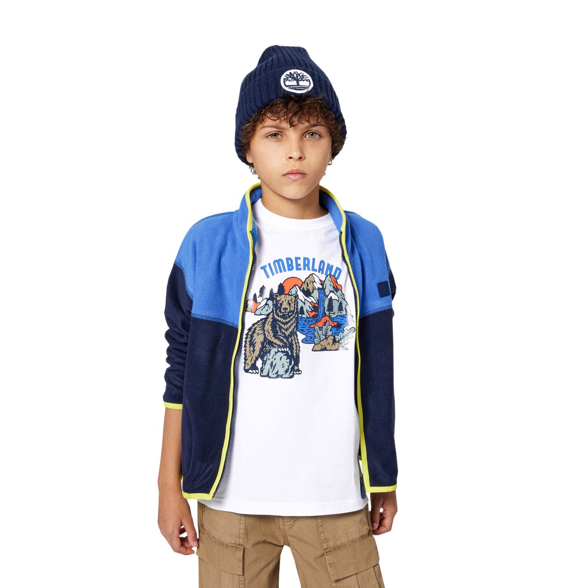 Gilet polaire bicolore indigo blue, TIMBERLAND