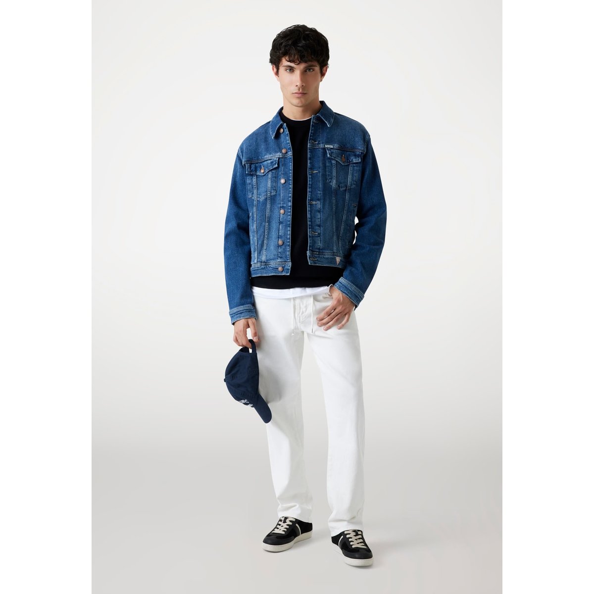 Veste En Denim Classique bleu, GUESS
