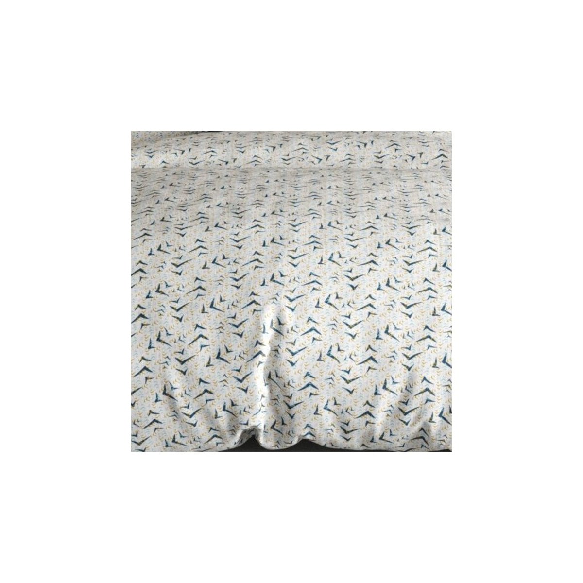 Housse de couette 240x220 VITA + 2 taies coton 57 fils blanc, DECORATIE