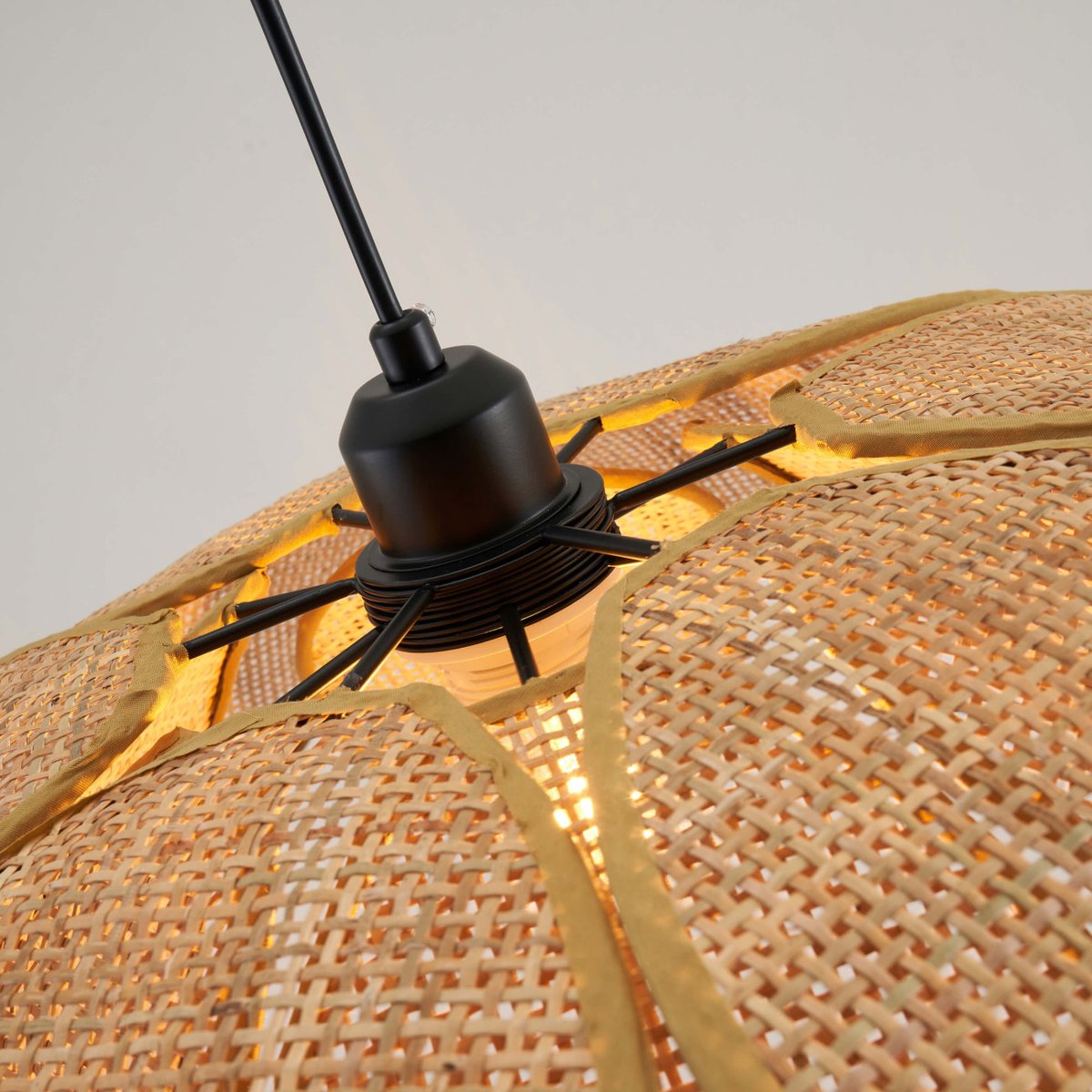 Suspension en rotin tressé - OBLIA beige, KOSILUM